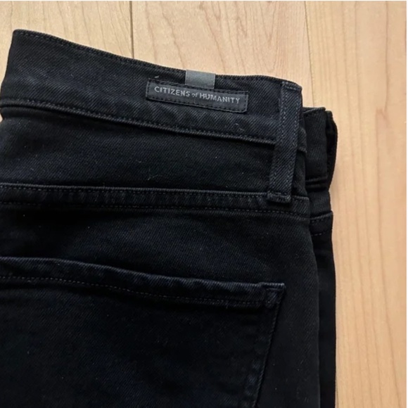 EUC- Citizens of Humanity 'Olivia' Black High Rise Slim Ankle Jeans (26) - Picture 5 of 12
